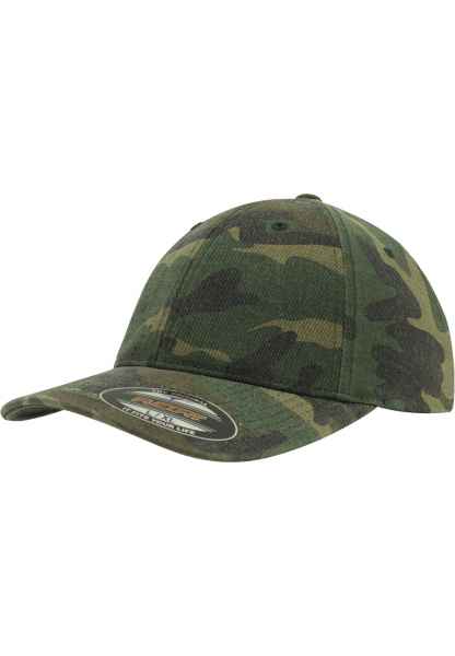 Flexfit Herren Cap Mütze Kappe Baseball Flexfit Garment Washed Camo