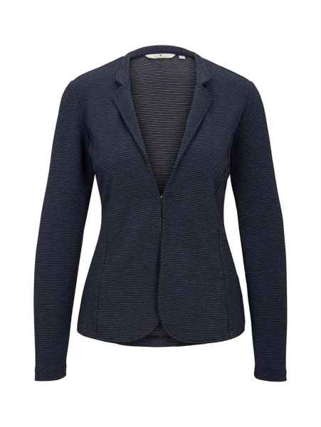 TOM TAILOR Damen Blazer mit verstecktem Verschluss Business Stretch