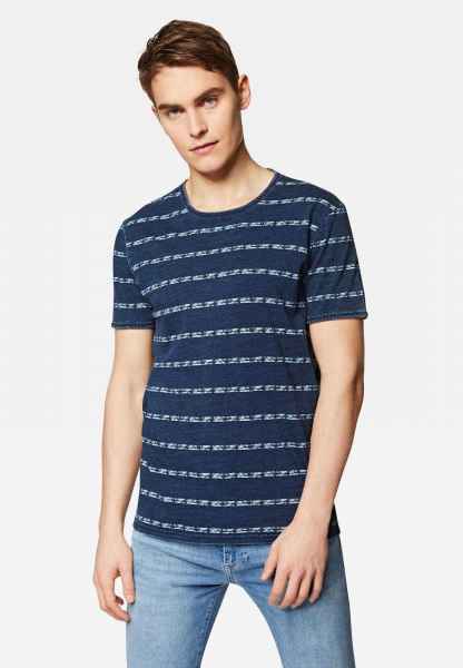 Mavi Herren INDIGO STRIPE TEE Herren T Shirt print bedruckt