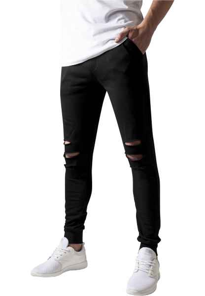 Urban Classics Herren Hose Stoff Jogger Sweat Cutted Terry Pants