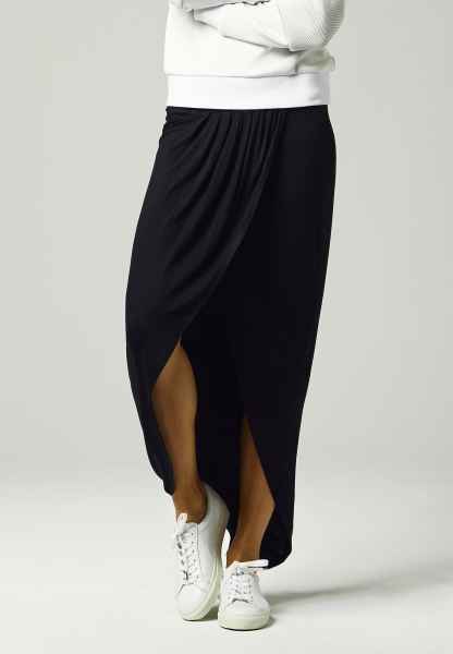 Urban Classics Damen Rock Lang Kurz Sommer Ladies Long Viscon Skirt