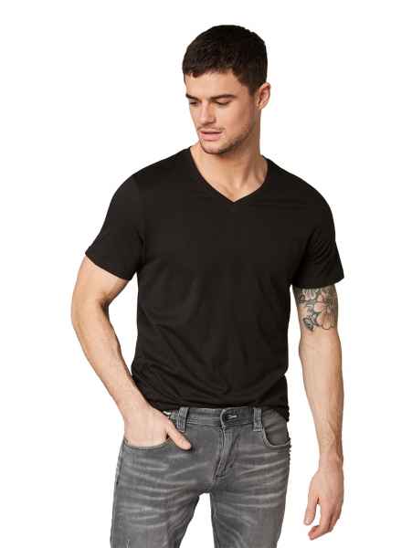 TOM TAILOR Herren T-Shirt Doppelpack V-Neck Basic 1008639 S-3XL