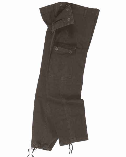 Mil-Tec MOLESKINHOSE PREWASH SCHWARZ Cargohose