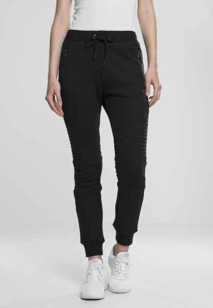 Urban Classics Damen Jogginghose Hose Sweat Jog Ladies Melange Biker Sweatpants