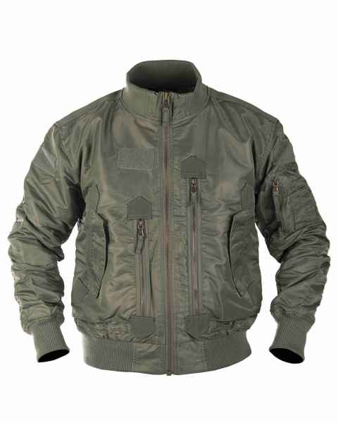 Mil-Tec US TACTICAL FLIEGERJACKE OLIV Outdoorjacke Jacke