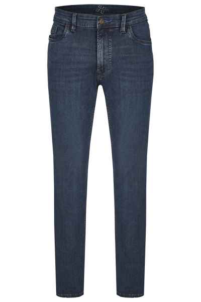 Hattric Herren Hunter 5-Pocket Jeans Hose High Stretch Regular Fit Washed
