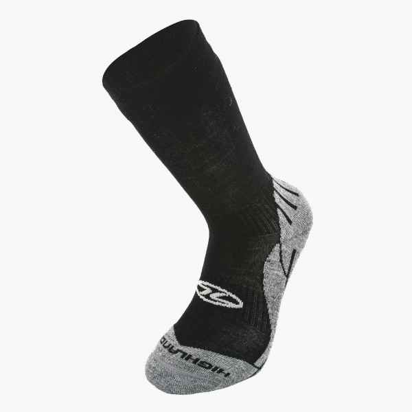 Highlander Socken SOC124 TREK BAMBOO SOCK BLACK S