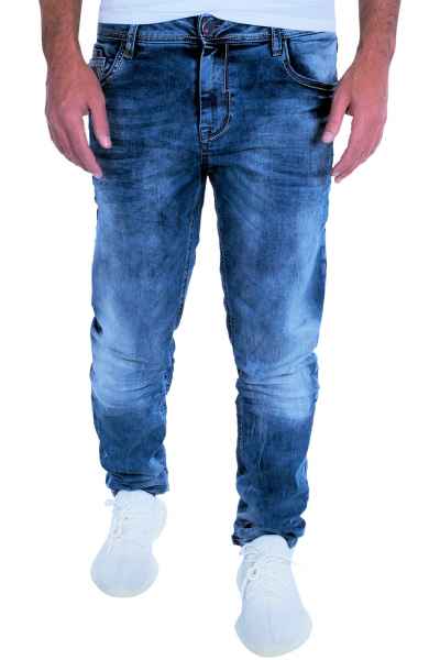 CIPO & BAXX Herren Jeans Clubwear Denim Hose CD319 Straight Designer Dicke Nähte CD319