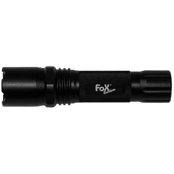 FoxOutdoor Stablampe 3 Watt LED klein schwarz Länge: ca. 14 cm