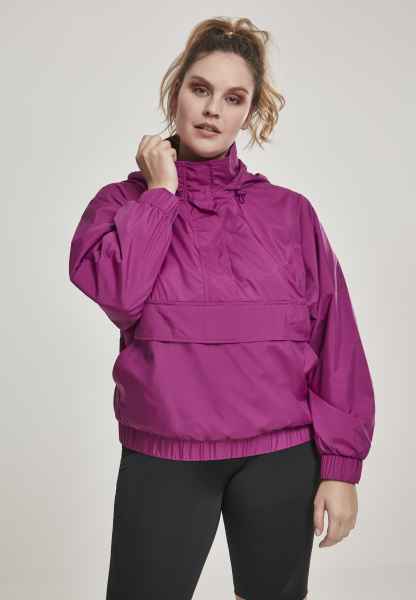 Urban Classics Damen Sweatshirt Longshirt 3-Tone Padded Pull Over Jacket