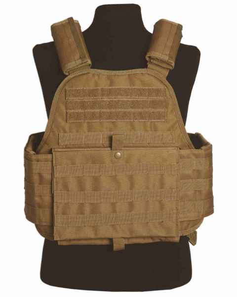 Mil-Tec PLATE CARRIER WESTE COYOTE Weste