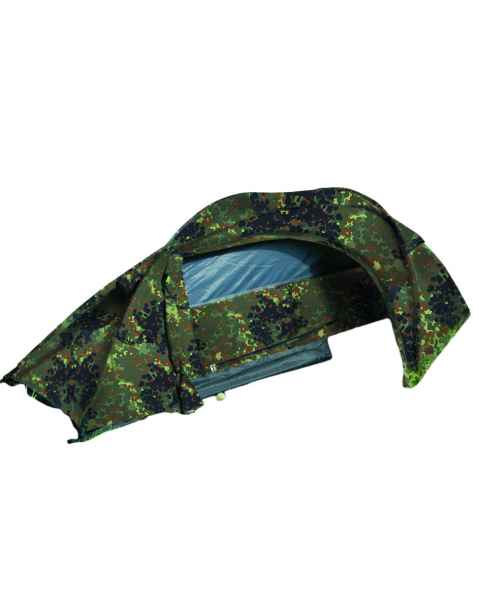 Mil-Tec EINMANNZELT RECOM FLECKTARN Zelt Outdoor Camping