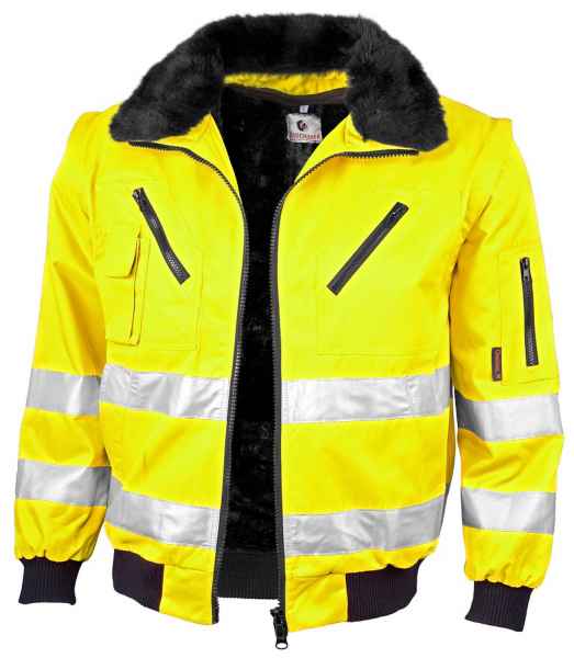 Qualitex Warnschutz Jacke Winterjacke WS orange Arbeitsjacke Herren Workwear