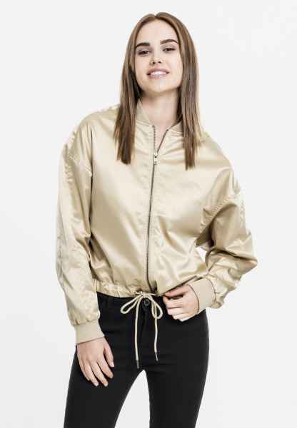 Urban Classics Damen Jacke Ladies Satin Kimono Blouson