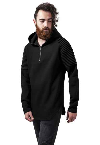 Urban Classics Herren Kapuzenpullover Hoodie Pleat Sleeves Terry Hoody