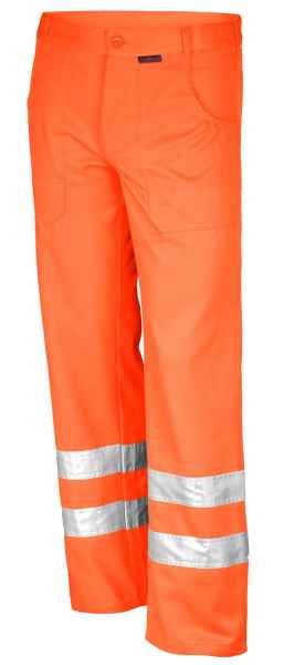Qualitex Warnschutz Hose Bundhose WS orange Herren Workwear Arbeitshose