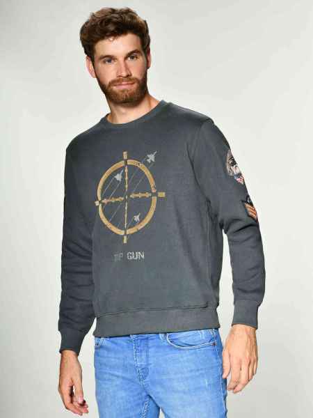 Top Gun Herren Sweatshirt Pullover (round-neck) TG-9011 Target Disc