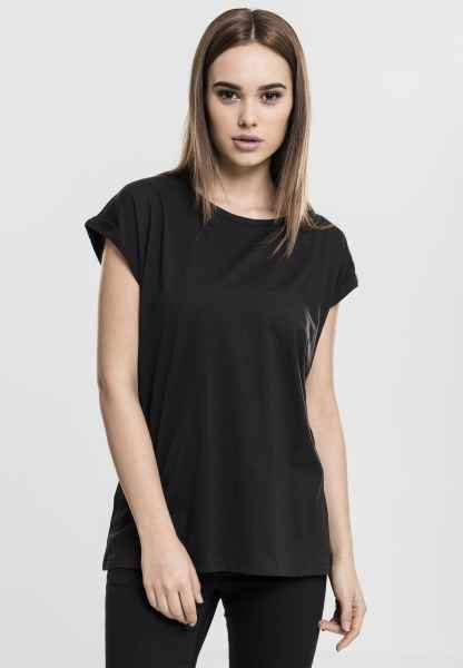 Urban Classics Damen T Shirt Ladies Extended Shoulder Tee