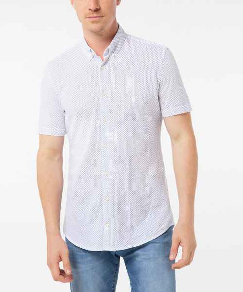 Pierre Cardin Herren Freizeit Hemd Hemd Kurzarm Shirts 03621/000/27461