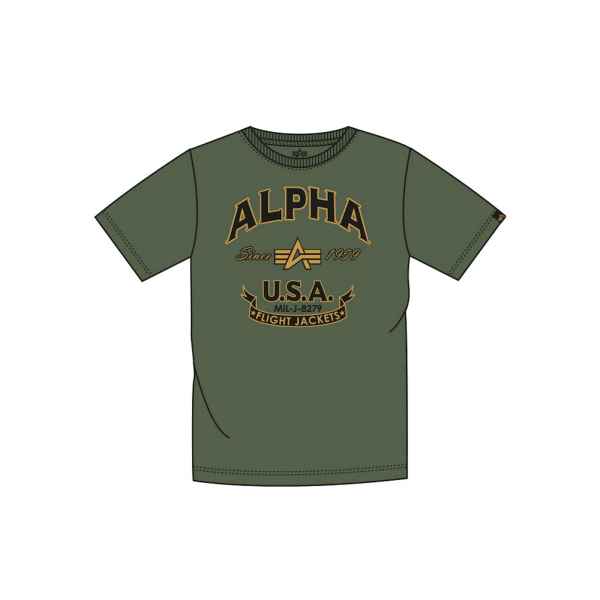 Alpha Industries Alpha FJ T Herren T-Shirt Rundhals Freizeit Tee 196504