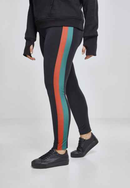 Urban Classics Damen Leggings Sporthose Fitness Ladies Side Stripe