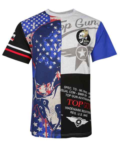 Top Gun Herren T-Shirt print bedruckt TGM 1807 Aviation