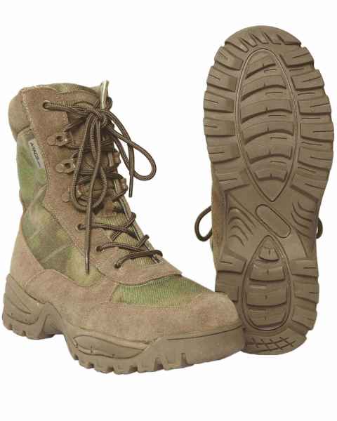 Mil-Tec TACTICAL BOOT M.YKK ZIPPER A-TACS FG Stiefel Schuhe