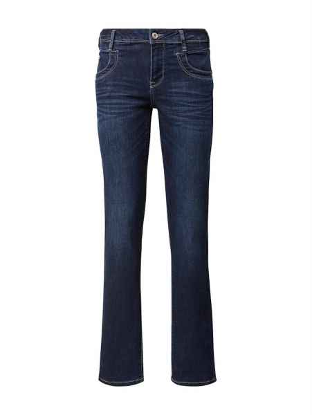 TOM TAILOR Damen Alexa Straight Fit Jeans Five Pocket Style High Stretch Denim