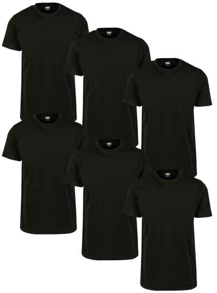 Urban Classics Herren T-Shirt basic Oversize Normal Basic Tee 6-Pack