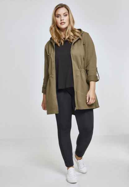 Urban Classics Damen Jacke Ladies Imitation Suede Parka