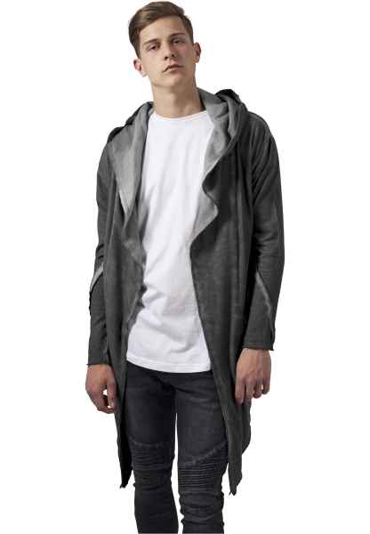 Urban Classics Herren Sweatjacke Jacke Sweatshirt Cold Dye Hooded Cardigan