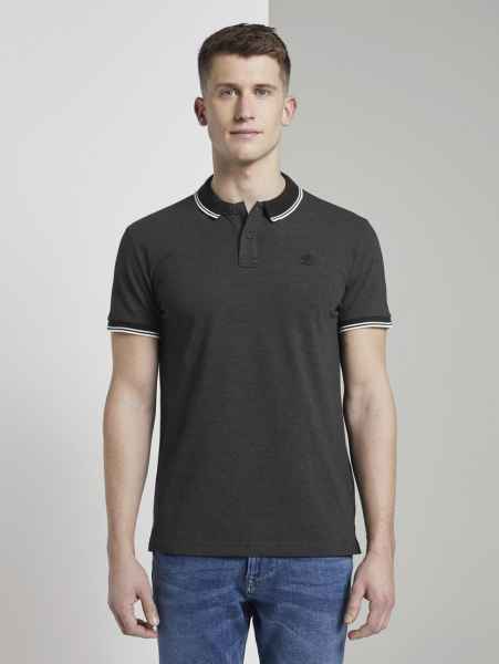 TOM TAILOR DENIM Poloshirt T Shirt mit Kragen piquee polo Polo Shirt 1/2