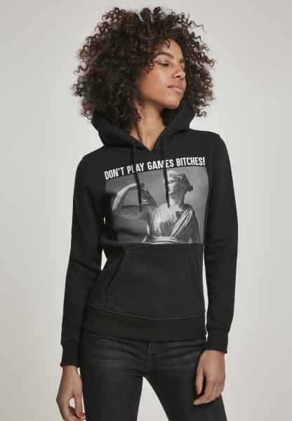 Mister Tee Damen Kapuzenpullover Hoodie Sweatshirt Ladies Dont Play Hoody