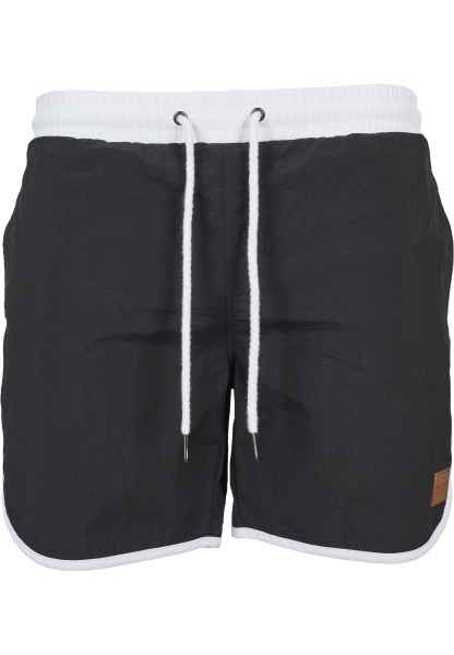 Urban Classics Herren Badehose Badeshorts Schwimmhose Retro Swimshorts