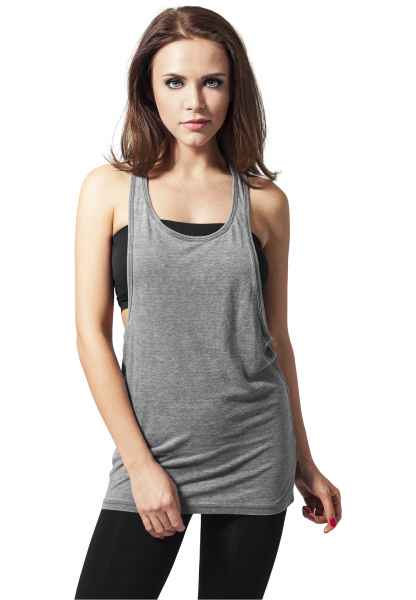 Urban Classics Damen Top Ladies Loose Burnout Tank