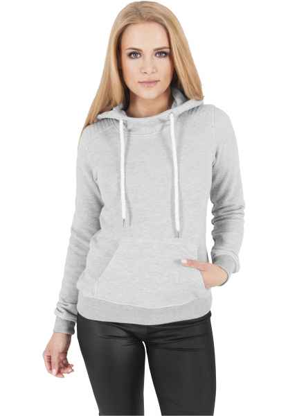 Urban Classics Damen Kapuzenpullover Hoodie Sweatshirt Ladies Melange Hoody