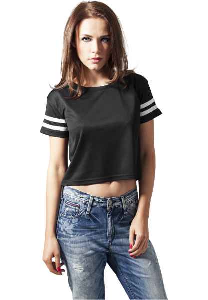 Urban Classics Damen T Shirt Ladies Mesh Long Tee