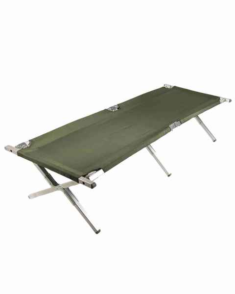 Mil-Tec US FELDBETT ALU GESTELL 200X65 CM Feldbett Outdoor Campen