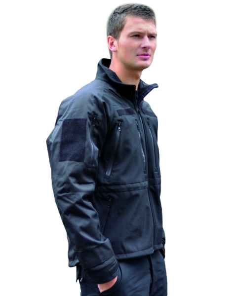 Mil-Tec SOFTSHELL JACKE MIL-TEC PLUS SCHWARZ Softshell