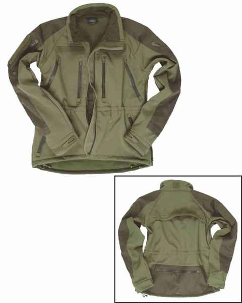 Mil-Tec SOFTSHELL JACKE MIL-TEC PLUS OLIV Softshell